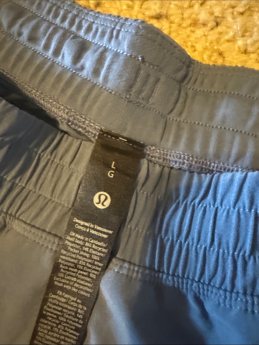 lululemon athletica Men's Slate Blue Athletic Shorts - Picture 2 of 2